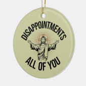 皮肉を言わない全てのクリスチャン セラミックオーナメント (左)