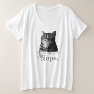 皮肉を言わない方がいい プラスサイズTシャツ