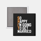皮肉を言われてうれし結婚したか結婚った マグネット (正面/裏面)