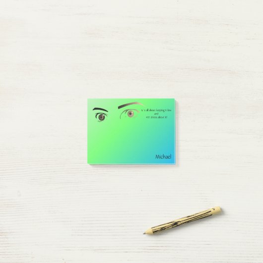 皮肉アンチストレス引用文 ポストイット (デスク上)