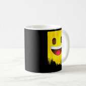 皮肉カッコいいなミーム楽しむおもしろい顔 コーヒーマグカップ (正面右)