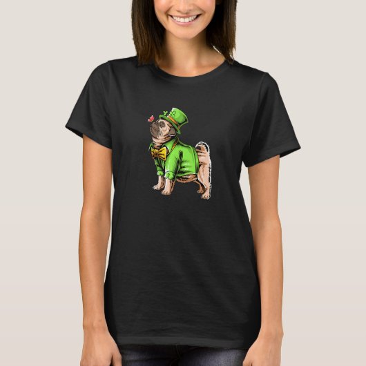 皮肉クールおもしろい的St Patrick S Day Leprechaun L Tシャツ (正面)