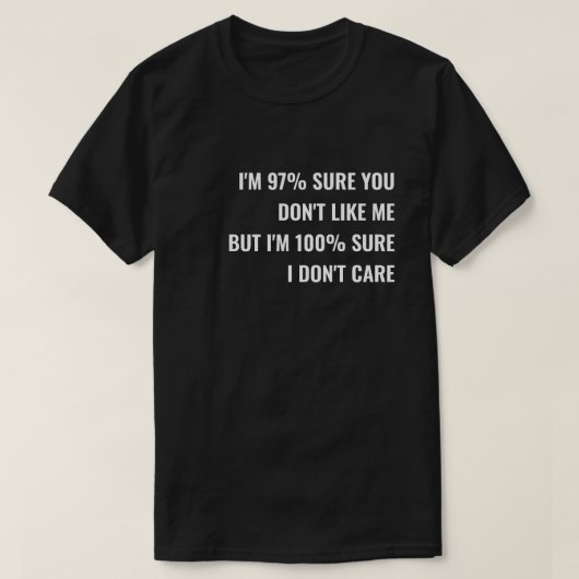 皮肉スローガンTシャツ: 知ったことか Tシャツ (デザイン正面)