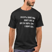 皮肉スローガンTシャツ: 知ったことか Tシャツ (正面)