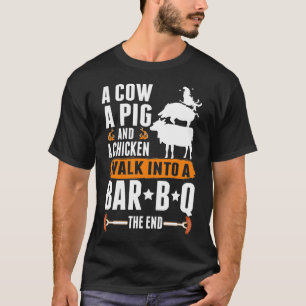 皮肉バーベキューユーモア肉愛好家焼きおもしろい肉 Tシャツ