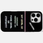 皮肉パーソナライズされたな口癖で素早く点火する Case-Mate iPhoneケース (裏面 (横))