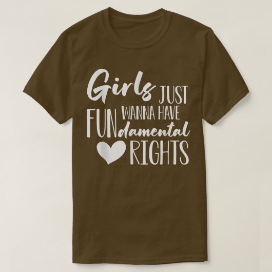 皮肉フェミニズム女性のための権利引用文 Tシャツ (デザイン正面)
