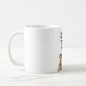 皮肉フクロウおもしろい引用文 コーヒーマグカップ (左)