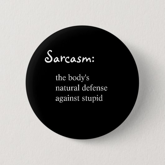 皮肉ボタン 缶バッジ (正面)