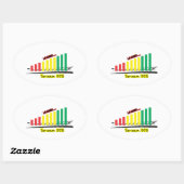 皮肉メーター 楕円形シール (シート)