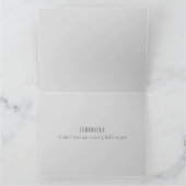 皮肉ユニセックスおめでとうカード カード (内部)