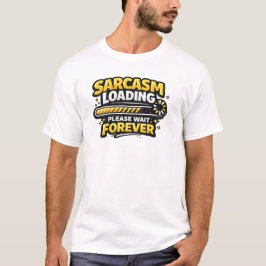 皮肉ロード中　永久に待ってください Tシャツ