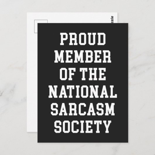 皮肉会面白い名言 ポストカード (正面/裏面)