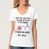 皮肉先生化学おもしろい先生 Tシャツ (正面)