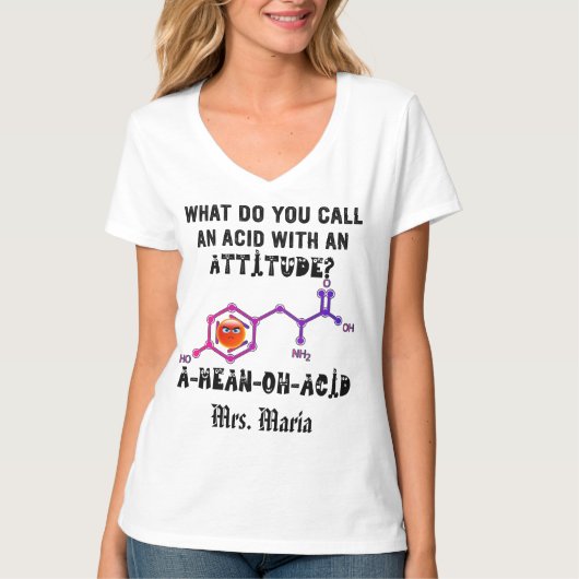 皮肉先生化学おもしろい先生 Tシャツ (正面)