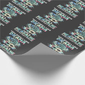 皮肉劇頭痛フラワースカルルード引用文 ラッピングペーパー (角)