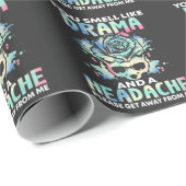 皮肉劇頭痛フラワースカルルード引用文 ラッピングペーパー (ロールコーナー)