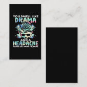 皮肉劇頭痛フラワースカルルード引用文 名刺 (正面/裏面)