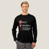 皮肉好きのためのナイティーなクリスマスセーター トライブレンドTシャツ (正面全体)