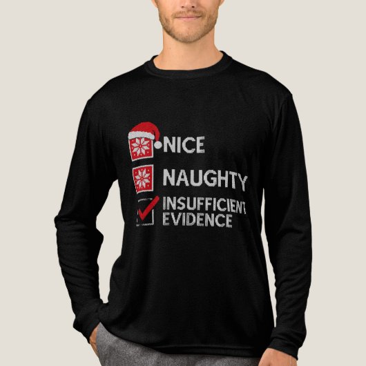 皮肉好きのためのナイティーなクリスマスセーター トライブレンドTシャツ (正面)