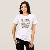 皮肉屋さんの満員札 サラリーマン嫌いな人へ トライブレンドTシャツ (正面全面)