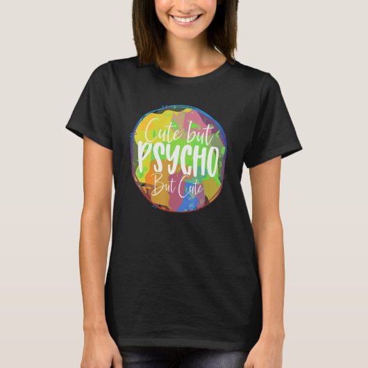 皮肉屋だけどサイコパス Tシャツ (正面)