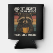 皮肉屋なのに、顔を見てもアライグマは話しかけてくる 缶クーラー (正面)