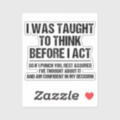 皮肉教えを考える前におもしろいした シール (シート)