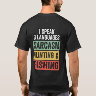皮肉狩り魚釣りメンズおもしろいことわざ Tシャツ