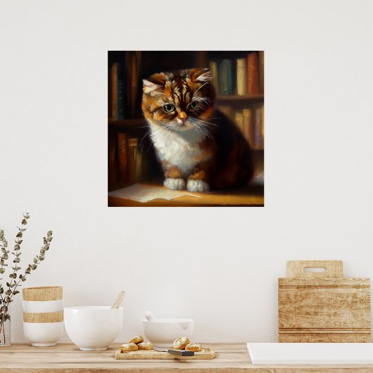皮肉猫 ポスター (キッチン)