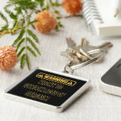 皮肉警告のユーモアのキーチェーン キーホルダー (側面)