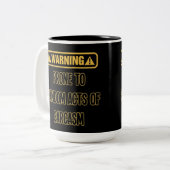 皮肉警告のユーモア ツートーンマグカップ (正面左)