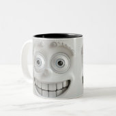 皮肉顔3Dマグカップ ツートーンマグカップ (正面左)