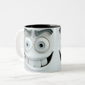 皮肉顔3Dマグカップ ツートーンマグカップ (正面左)
