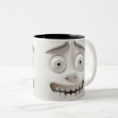 皮肉顔3Dマグカップ ツートーンマグカップ (正面右)