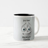 皮肉顔3Dマグカップ ツートーンマグカップ (正面右)