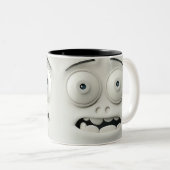 皮肉顔3D ツートーンマグカップ (正面右)