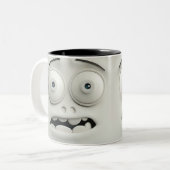 皮肉顔3D ツートーンマグカップ (正面左)