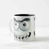 皮肉顔3D ツートーンマグカップ (正面左)