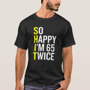 皮肉65歳B日65おもしろい誕生日Ga Tシャツ