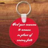 「皮肉」 キーホルダー (正面)