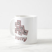 皮肉 コーヒーマグカップ (正面左)