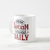 皮肉 コーヒーマグカップ (正面左)