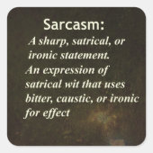 皮肉 スクエアシール (正面)