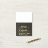 皮肉 ポストイット (デスク上)