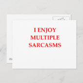 皮肉 ポストカード (正面/裏面)