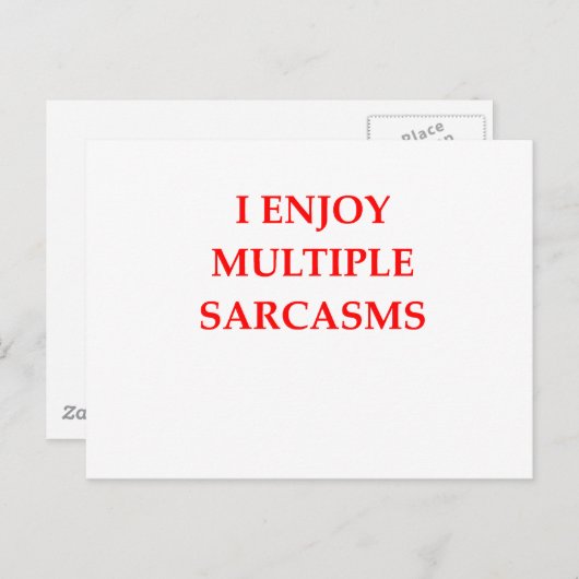 皮肉 ポストカード (正面/裏面)