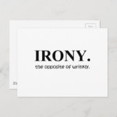 皮肉 ポストカード (正面/裏面)