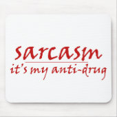 皮肉 マウスパッド (正面)