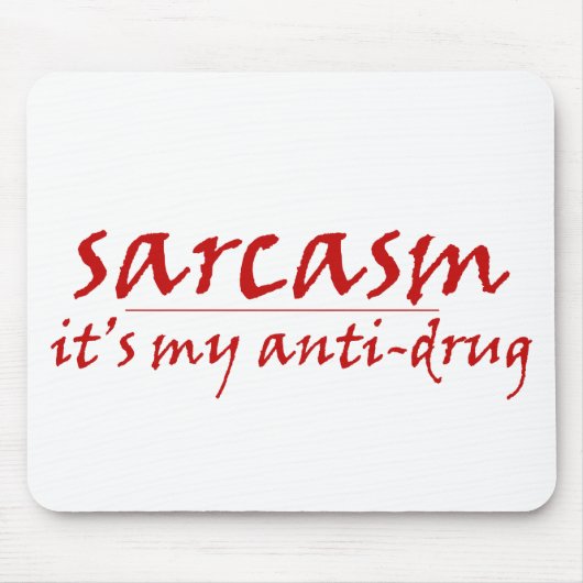 皮肉 マウスパッド (正面)